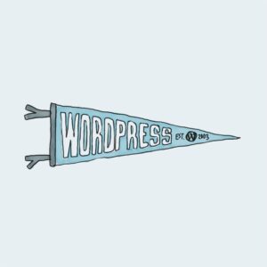 WordPress Pennant - Show Your WP Pride! | Developer Swag